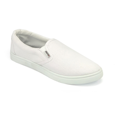 ABARO White School Shoes 7315 Primary Canvas Unisex 